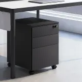 Three-Drawer Movable Storage Cabinet thumbnail 1