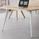 Modern Simple Long Oval Conference Table - Maoters thumbnail 9