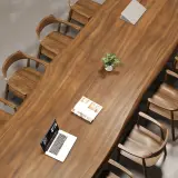 Modern Minimalist Wood Conference Table - Maoters thumbnail 9