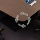 Modern Large Long Rectangular Meeting Table - Maoters thumbnail 8