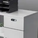 White Office Cabinet for Printer and Files thumbnail 7