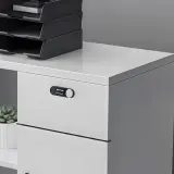 White Office Cabinet for Printer and Files thumbnail 7