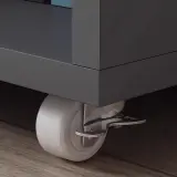 Rolling Wooden Office Cabinet for Document Storage thumbnail 8