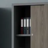 Wooden Sliding Door Office File & Book Cabinet thumbnail 12