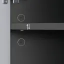 Modern Mobile Office Cabinet with Glass Front thumbnail 8