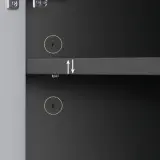 Modern Mobile Office Cabinet with Glass Front thumbnail 8