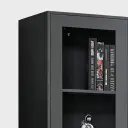 Modern Metal Filing Cabinet with Glass Display Doors thumbnail 10