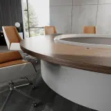 Modern Executive Boardroom Round Conference Table - Maoters thumbnail 11