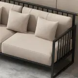 Minimalist Modern Metal-Frame Sofa thumbnail 8