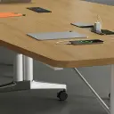 Modern Mobile Wood Conference Table - Maoters thumbnail 9