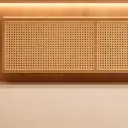 Modern Reception Desk With Rattan Panels - Maoters thumbnail 10
