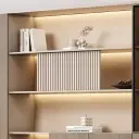 Modern Wooden Office Cabinet with Glass Doors thumbnail 14