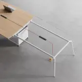 Modern Simple Long Oval Conference Table - Maoters thumbnail 10