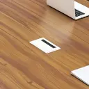 Modern Minimalist Oval Wood Conference Table - Maoters thumbnail 9