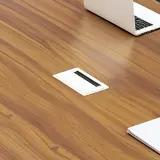 Modern Minimalist Oval Wood Conference Table - Maoters thumbnail 9