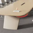Minimal Rounded Edge Executive Meeting Table - Maoters thumbnail 9