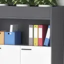Office Filing Cabinet with Decorative Planter Shelf thumbnail 13