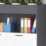Office Filing Cabinet with Decorative Planter Shelf thumbnail 13