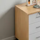 Mobile Lockable Low Office Cabinet thumbnail 9