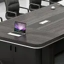 Modern Minimalist Office Desk with Multifunctional Design thumbnail 10
