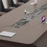 Luxury Piano Gloss Finish Conference Table – Large Modern Rectangle Boardroom Table thumbnail 11