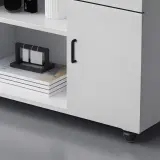 White Office Cabinet for Printer and Files thumbnail 8