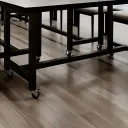Portable Black Solid Wood Conference Table - Maoters thumbnail 8
