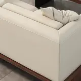 Simple Solid Wood Sofa for Business Lounge thumbnail 11