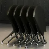 Modern Modular Round Mobile Meeting Table - Maoters thumbnail 8