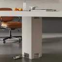 Modern Rounded Triangular Conference Table - Maoters thumbnail 8