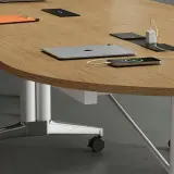 Modern Mobile Oval Conference Table - Maoters thumbnail 9