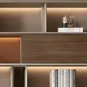 Light Luxury Wood Bookcase File Cabinet thumbnail 10