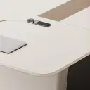 Modern Boardroom White Conference Table - Maoters thumbnail 10
