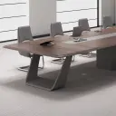 Modern Luxury Wood Conference Table with Cable Management - Maoters thumbnail 10