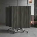 Office Dark Wood Rolling Conference Table - Maoters thumbnail 11