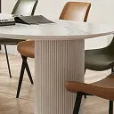 Modern Oval Pedestal Conference Table - Maoters thumbnail 11