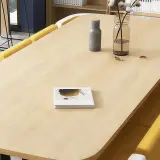 Office Lounge Rounded Wood Conference Table - Maoters thumbnail 9