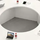 Modern Office Round Conference Table - Maoters thumbnail 13