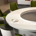 Modern Boardroom Round Conference Table - Maoters thumbnail 13