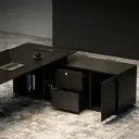 Modern Executive Height-Adjustable Desk thumbnail 14