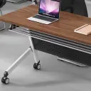 Modern Foldable Rolling Conference Table - Maoters thumbnail 11