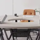 Modern Mobile Circle Modular Conference Table - Maoters thumbnail 9
