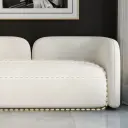 Minimalist Style Cream-Colored Sofa thumbnail 12