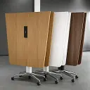 Modern Mobile Wood Conference Table - Maoters thumbnail 11
