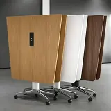 Modern Mobile Wood Conference Table - Maoters thumbnail 11