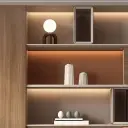 Light Luxury Wood Bookcase File Cabinet thumbnail 9