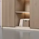 Modern Wooden Office Cabinet with Glass Doors thumbnail 16