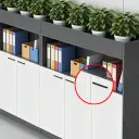 Office Filing Cabinet with Decorative Planter Shelf thumbnail 14