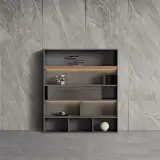 Modern Wooden Office Storage and Display Cabinet thumbnail 1