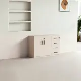 Low Office Filing Cabinet with Lockable Drawers thumbnail 1